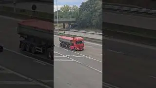 🟥DAF truck looking tough! With tipper trailer!😎🇳🇱 #daftruck #daf  #eurotrucksimulator2 #trucks #red