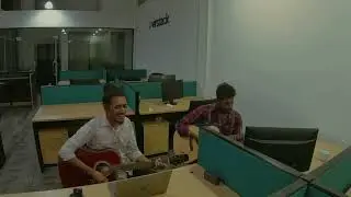 Cover of ‘Redemption Song’ at the Virstack Colombo Office | Chathuranga ft. @shevibes650