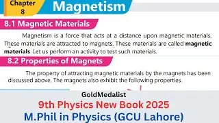 Magnetic Materials & Properties of Magnet | Class 9 Physics | Unit 8 Magnetism | Topic 8.1 And 8.2