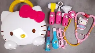 4 Minutes Satisfying with Unboxing Hello Kitty Doctor Set ASMR(no music)