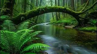 Relaxing Tropical Jungle River Sounds with Birds | Nature Ambience for Sleep & Focus