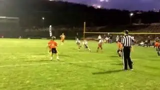 Flag football trick plays: QB option to hand off or throw.