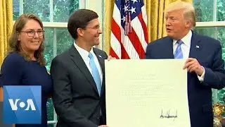 Esper Sworn-In as Trump's Defense Secretary