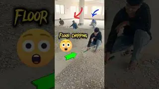 Floor Chipping | chipping hammer machine #chipping #hammer #construction #viral #viralvideo #shorts