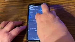 Weather app VoiceOver Overlay