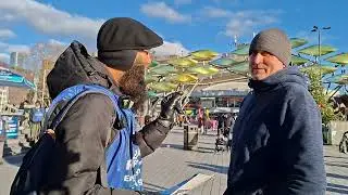 Romanian Christian Challenges Islamic Truth | Hamza | Speakers Corner Stratford 