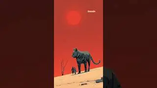 Colossus of Fur#SciFiArt#RedDesert#GiantCreature#SurrealFantasy#EpicScale