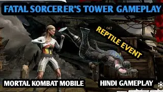 Mk mobile - sorcerer's tower fatal 20 boss gameplay | Klassic Raptile Event tips and tricks | Hindi