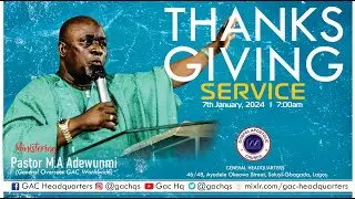 Thanksgiving Service | Topic: The Lord Shall Arise, And Have Mercy Upon You... | 7th January, 2024.