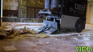 The Derecho Ride-On Floor Scraper vs Wood Flooring