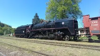 Parn&yacute; vlak &Scaron;toker a Hasičsk&yacute; vlak (Okuliarnik a Cecaňa/Bardotka) prech&aacute;dzaj&uacute; cez z&aacute;stavku Nemeck&aacute;.