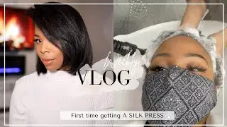 VLOG: First time going to a hair salon in ATL ,  Went to a Speak Easy