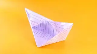 How To Make Paper Boat that Floats on Water | Easy Step by Step for Kids [ORIGAMI] Part 1
