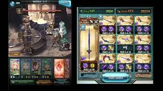 【Granblue Fantasy】Dark OTK without Opus 4 click ( 1 summon + 3 skills )