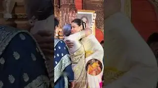 Kajol & Jaya Bachchan Celebrate Pujo Together at Mukerji Family&rsquo;s Durga Puja Pandal 😘 #shorts