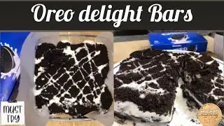 Oreo Delight Bars by WaseelaEats😋 4 ingredients recipes ✨