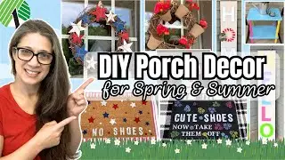 Outdoor Porch Decor DIYs | Spring Porch Decorating Ideas on a Budget