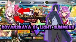 Sasuke Summons for Koyanskaya Of Light INSANE LUCK [FGO]