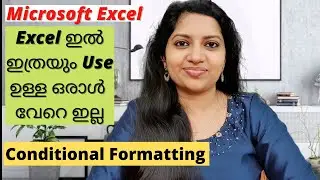 Conditional Formatting in Excel Malayalam Tutorial Highlight your cells according to your conditions