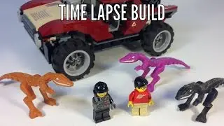 LEGO Dino Attack Time-Lapse 7475 Fire Hammer vs Mutant Lizards vs Viper DInosaurs