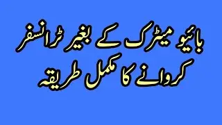 Transfer of ownership without Biometric verification in punjab