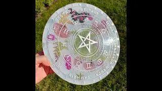 PixieCrafting: Wicca Jahresrad * DIY - Watch me craft *  Epoxidharz/Epoxy/Resin *