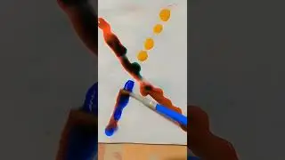 🌈🔵 Colour drop #shortfeed #colorfulmixing #art #colors #satisfying