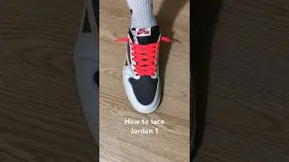 How to lace Nike Air Jordan 1 Low#sneakers #shoes #jordan #nike