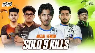 Solo 9kills🔥 in OG vs NG Legacies Clash | IGL POV | MDLvenoM @BattlegroundsMobile_IN 