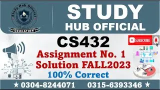 CS432 Assignment 1 Solution Fall 2023, CS432 Assignment 1 solution 2023, CS432 assig 1 solution