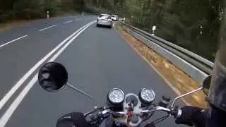 Kurven fahren in Hohnstein - ETZ 250