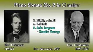 Hindemith: Piano Sonata No. 2, Heidsieck (1959) ヒンデミット ピアノソナタ第2番 ハイドシェック