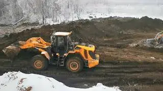 Работа на отвале спецтехники