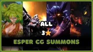All 19 Esper 3⭐ CG Summoning Animations | Final Fantasy Brave Exvius