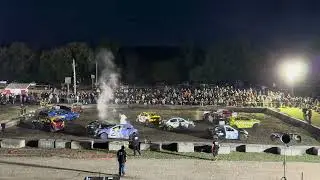Renfrew fair demolition derby heat two of 4 cylinder class 