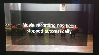 Запись видео была автоматически остановлена ​​(Canon FIX)