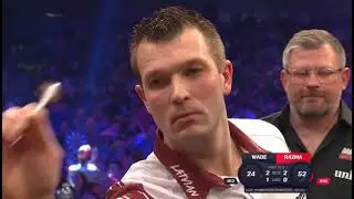 JAMES WADE AVERAGES 102+ TO BEAT MADARS RAZMA IN A QUALITY CONTEST - 2026 WINMAU WORLD MASTERS DARTS