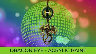 MAKE YOUR JEWELLERY STAND OUT WITH METALLIC PAINTED GLASS EYES - PAINT A DRAGON EYE TIMELAPSE!