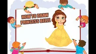 HOW TO DRAW PRINCESS BELLE | DISNEY BEAUTY AND THE BEAST | EASY DRAWING TUTORIAL STEP #shorts