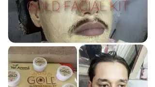 VEL AROMA GOLD FACIAL kit  HOW To APPLY #facial#VEL AROMA gold facial expressions#saloon #facial #s