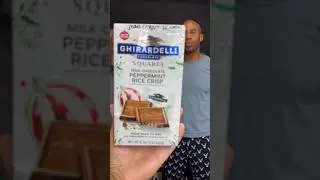 🍫 Рисовые хрустящие батончики с молочным шоколадом и мятой, квадратики Ghirardelli 🍚 Рождественск...