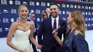 Tyler Rich and Sabina ACM Red Carpet 2019