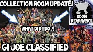 GI JOE CLASSIFIED COLLECTION ROOM SHELF UPDATE VIDEO REARRANGE - TOY COLLECTION - ACTION FIGURE TOUR
