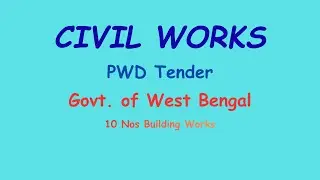 যারা সরকারি  Building Construction Tender করতে চান, তাদের জন্য এই ভিডিওটি খুবই সহায়ক হবে।