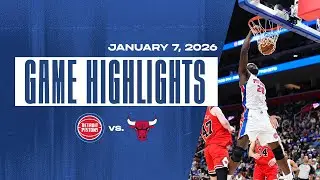Detroit Rolls to Third Straight Win | Pistons vs. Bulls 1.7.26