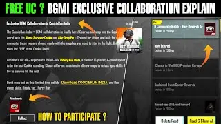 😲Free Uc In Bgmi | Bgmi Exclusive Collaboration With CookieRun India | How To Get Free Uc In Bgmi