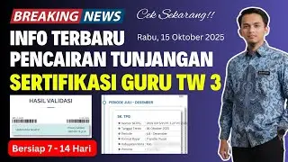 Alhamdulillah Info Terbaru Hari ini Tunjangan sertifikasi guru Cek info GTK TPG TW 3