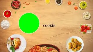 Cooking channel intro green screen animation template| #trending #youtube #green #greenscreen #short