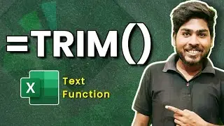=TRIM() Function In Excel 💥🔥 | Text Function | Rahul Devraj