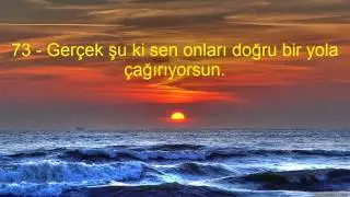 23 MÜ'MİNUN SURESİ VE MEALİ KABE İMAMI MAHİR HOCA